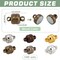 100 Sets Magnetic Clasps Mixed Color Necklace Bracelet Clasps Oval Brass Magnet Converter Jewelry Clasp Extenders Locking Clasp for Bracelet Necklace Jewelry Making, 11x7mm